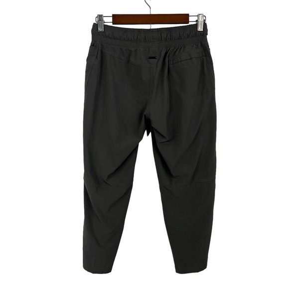 PRANA BREATHE ELASTIC DRAWSTRING WAIST CROPPED TAPERED PULL ON PANT GRAY XS NWOT - Picture 6 of 11